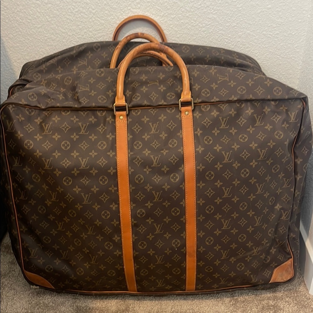Authentic vintage Louis Vuitton Brown Travel Bag rare